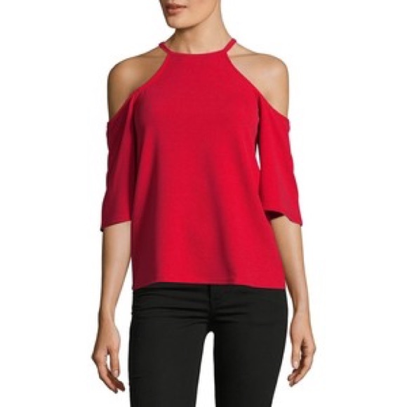 Design Lab Cold Shoulder Top - Picture 2 of 2
